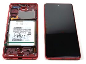 Genuine Samsung Galaxy S20 FE G780 LCD Screen With Touch & Battery Cloud Red - GH82-24479E