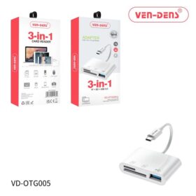 3 in 1 Card Reader Adapter | VD-OTG005 | Ven Dens