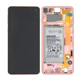 Genuine Samsung Galaxy S10 G973 LCD Screen With Touch Plus Battery Flamingo Pink - GH82-18841D
