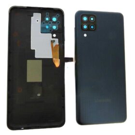 Genuine Samsung Galaxy M12 M127 Battery Back Cover Black - GH82-25046A