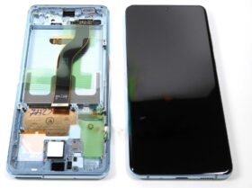Genuine Samsung Galaxy S20 Plus G986 LCD Screen With Touch Cloud Blue (No Camera) - GH82-31441D