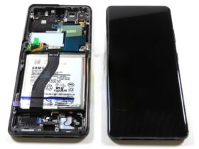Genuine Samsung Galaxy S21 Ultra 5G G998 LCD Screen With Touch Plus Battery Phantom Black (No Camera) - GH82-26040A