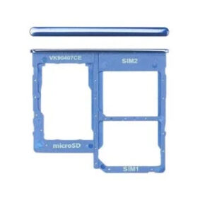 Genuine Samsung Galaxy A40 A405 MicroSD / Sim Card Tray (Dual) Blue - GH98-44303C