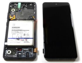 Genuine Samsung Galaxy A71 5G A716U LCD Screen With Touch Plus Battery Black (USA Version) - GH82-23080A